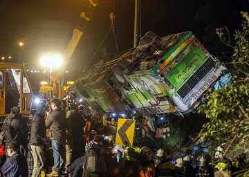 Driver fatigue cause of fatal Taiwan bus crash?