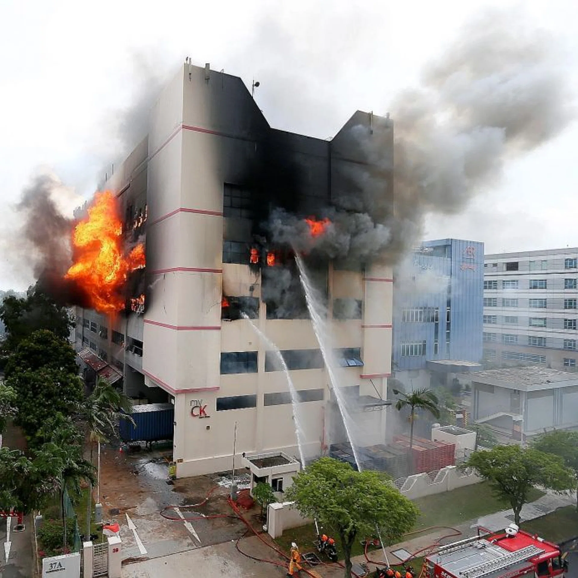 BLAZE: It took SCDF five hours to get the fire in CK Building under control.