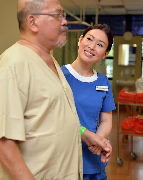 Dedicated nurse unfazed by smitten patients