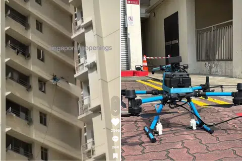 Drone cleaning system for HDB blocks draws mixed reactions from netizens