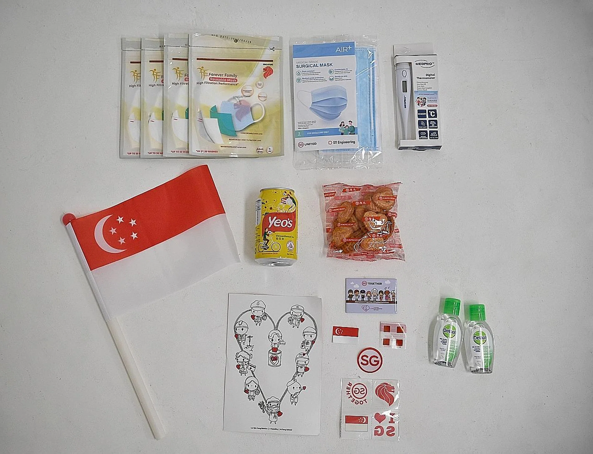 The pack will include hand sanitisers and face masks, besides snacks and canned drinks. 