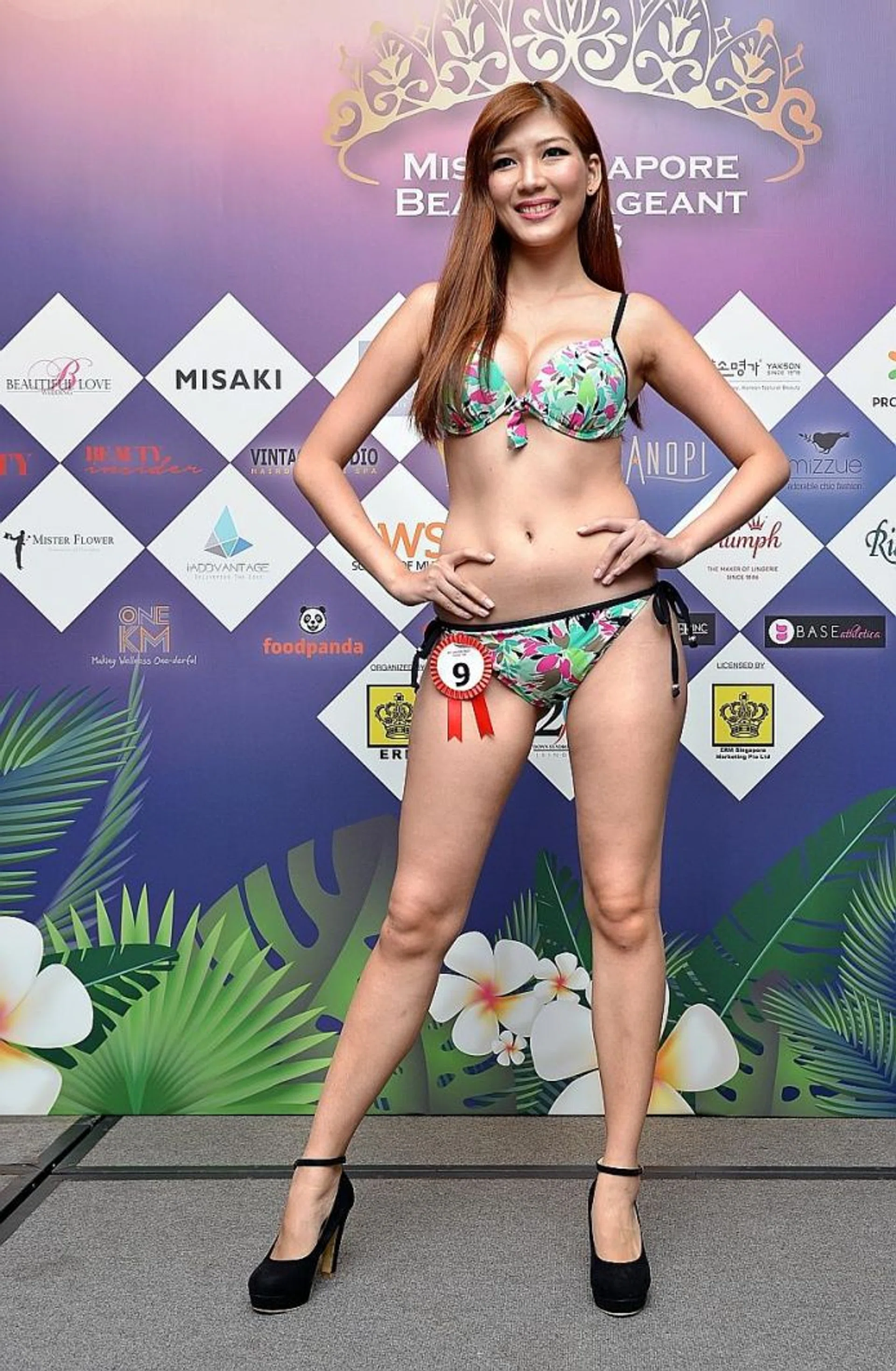 BEAUTY QUEENS: Miss Lovelle Cengiya (above), one of the top 20 finalists in the Miss Singapore Beauty Pageant 2016, wants to raise awareness of Crohn's disease, which she was diagnosed with at age 15.
