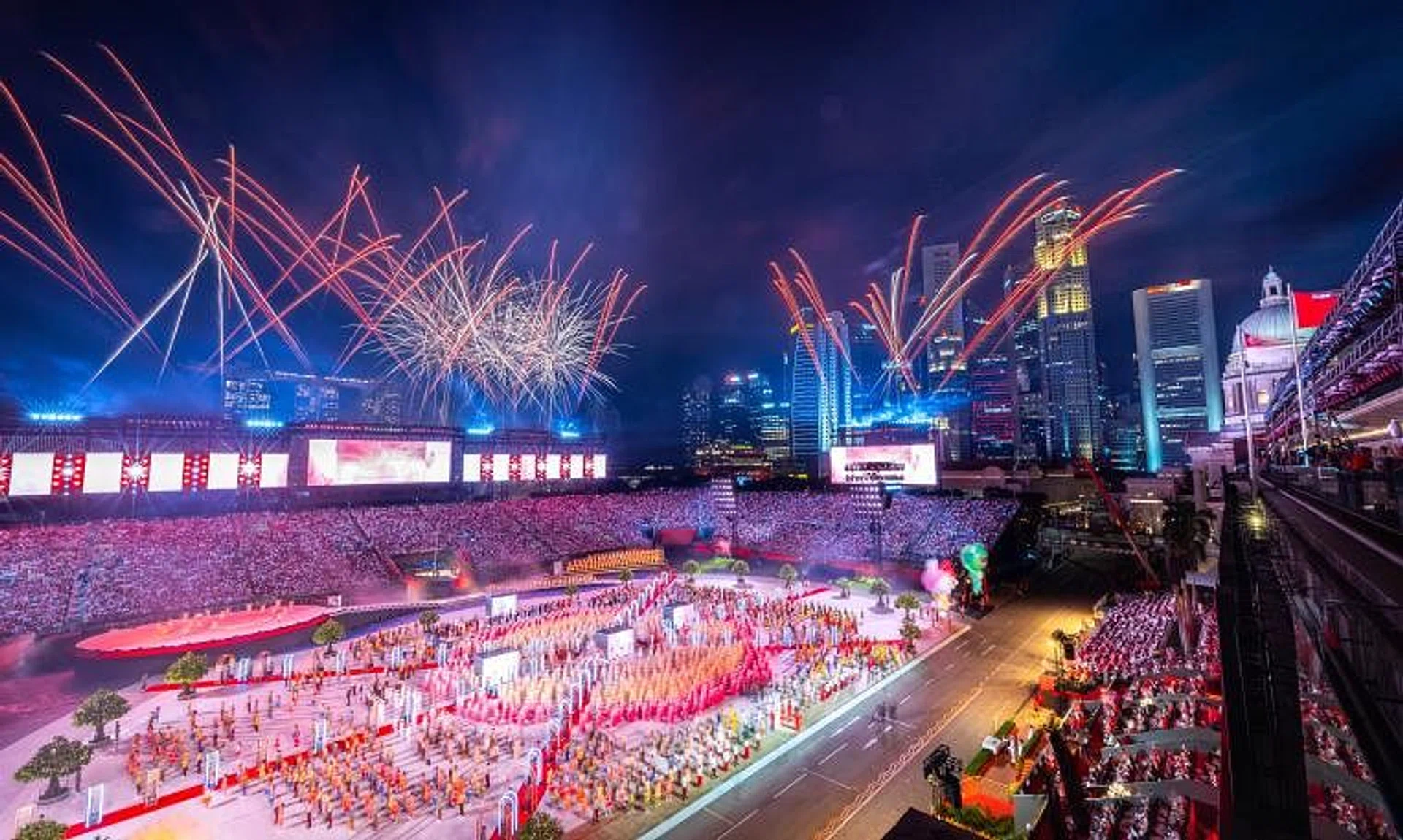 On Aug 9, there will be a full-scale fireworks display for the actual NDP.