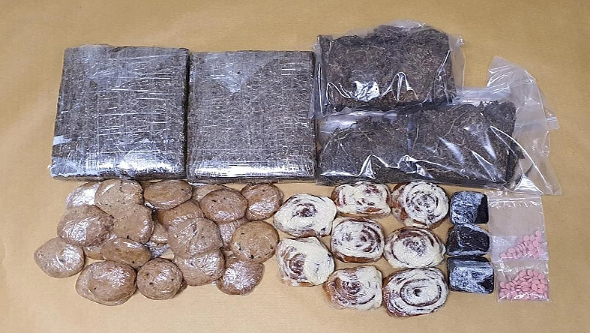 The drugs which were seized from a residential unit in the vicinity of Siglap Walk.