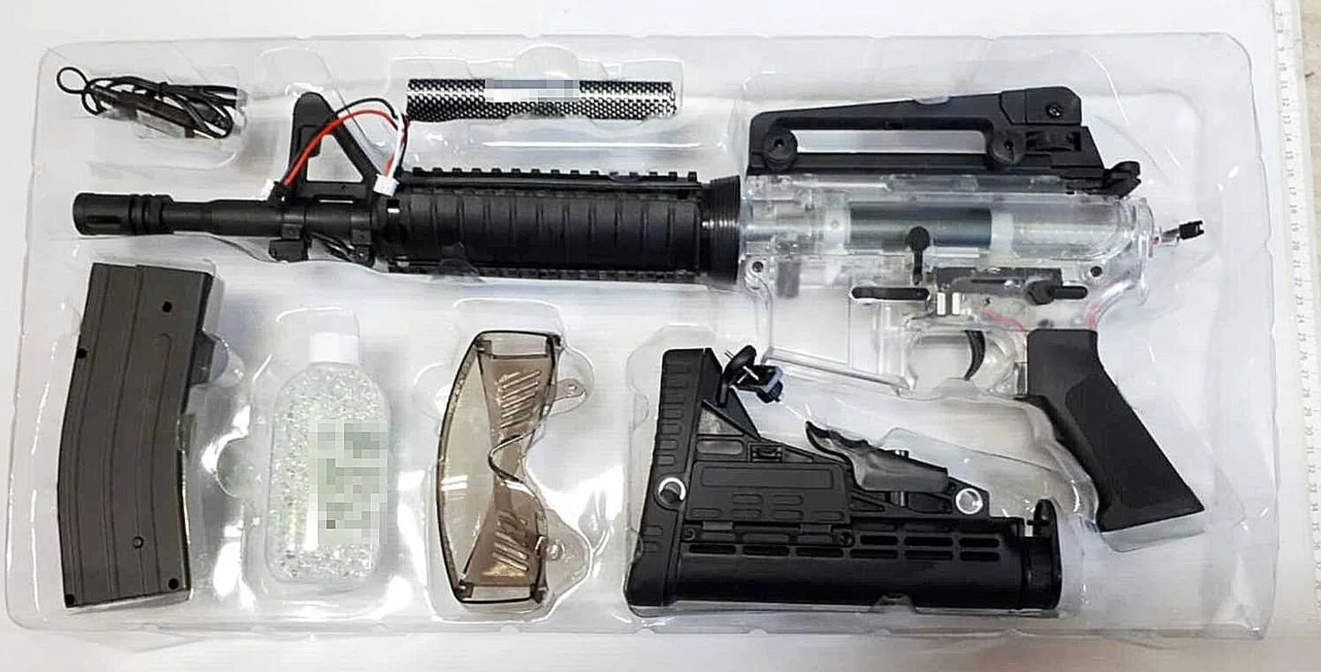 Airsoft guns are controlled items under the Arms and Explosives Act.