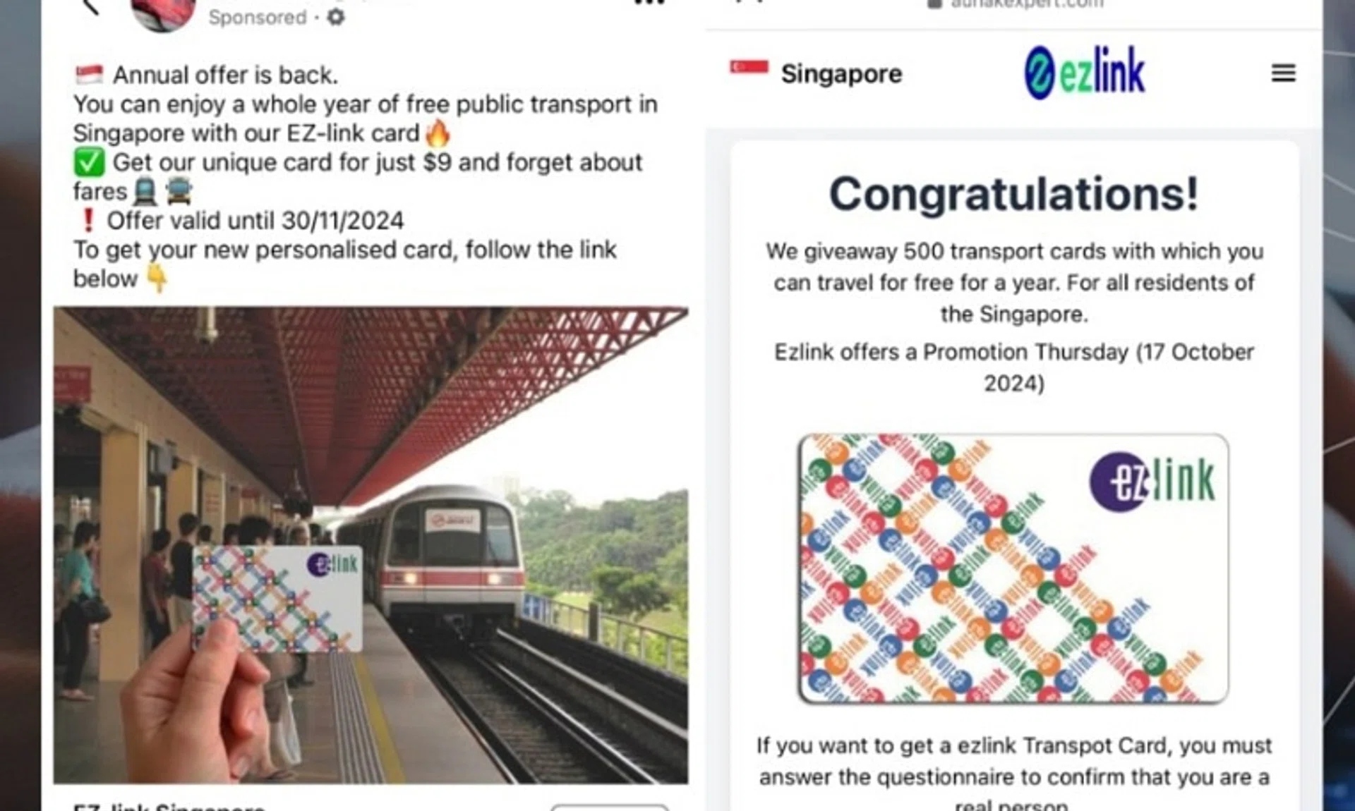 LTA cautioned commuters to avoid dubious URL links in social media posts and not to disclose their bank details to anyone. 