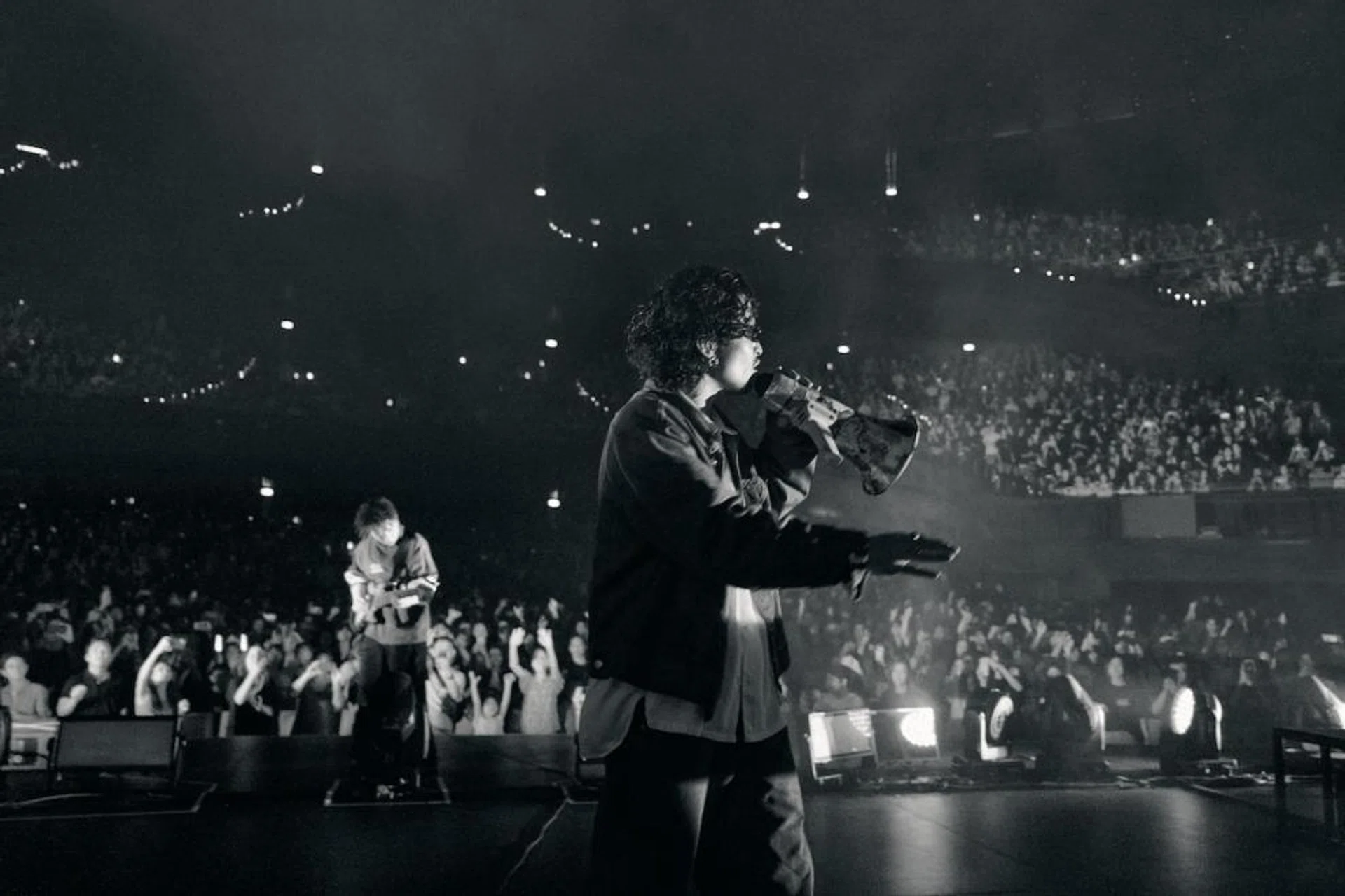 Japanese rock band King Gnu performing at The Star Theatre in Singapore.