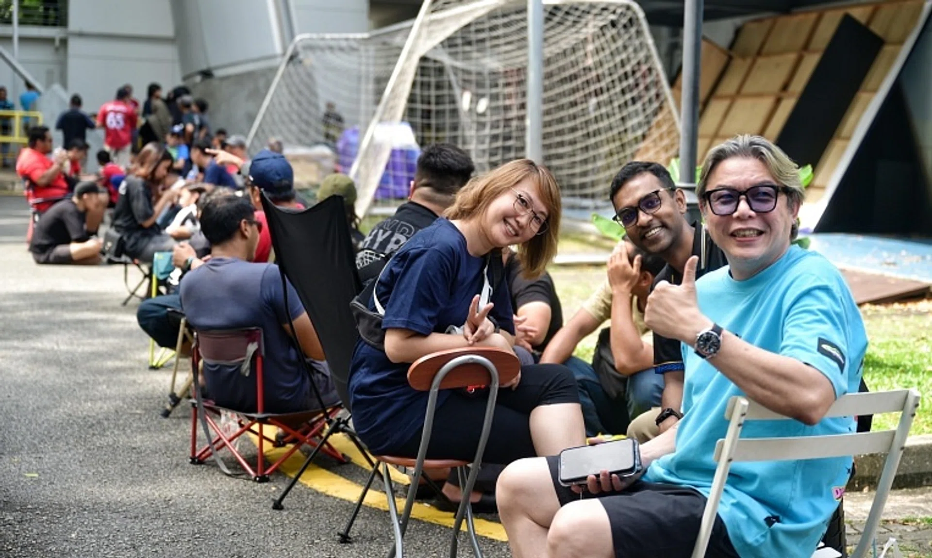 Fans queueing for tickets to Singapore's home leg of the Asean Cup semi-finals against Vietnam, at Jalan Besar Stadium on Dec 22.