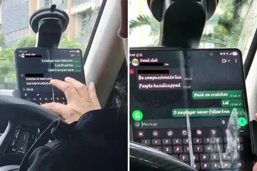'Maid on crutches': Grab driver suspended after mocking passenger and texting while driving