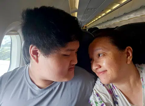 Ms Tiffany Tee took her son Atkins Soong, who has autism, on his first overseas trip in 10 years in May.