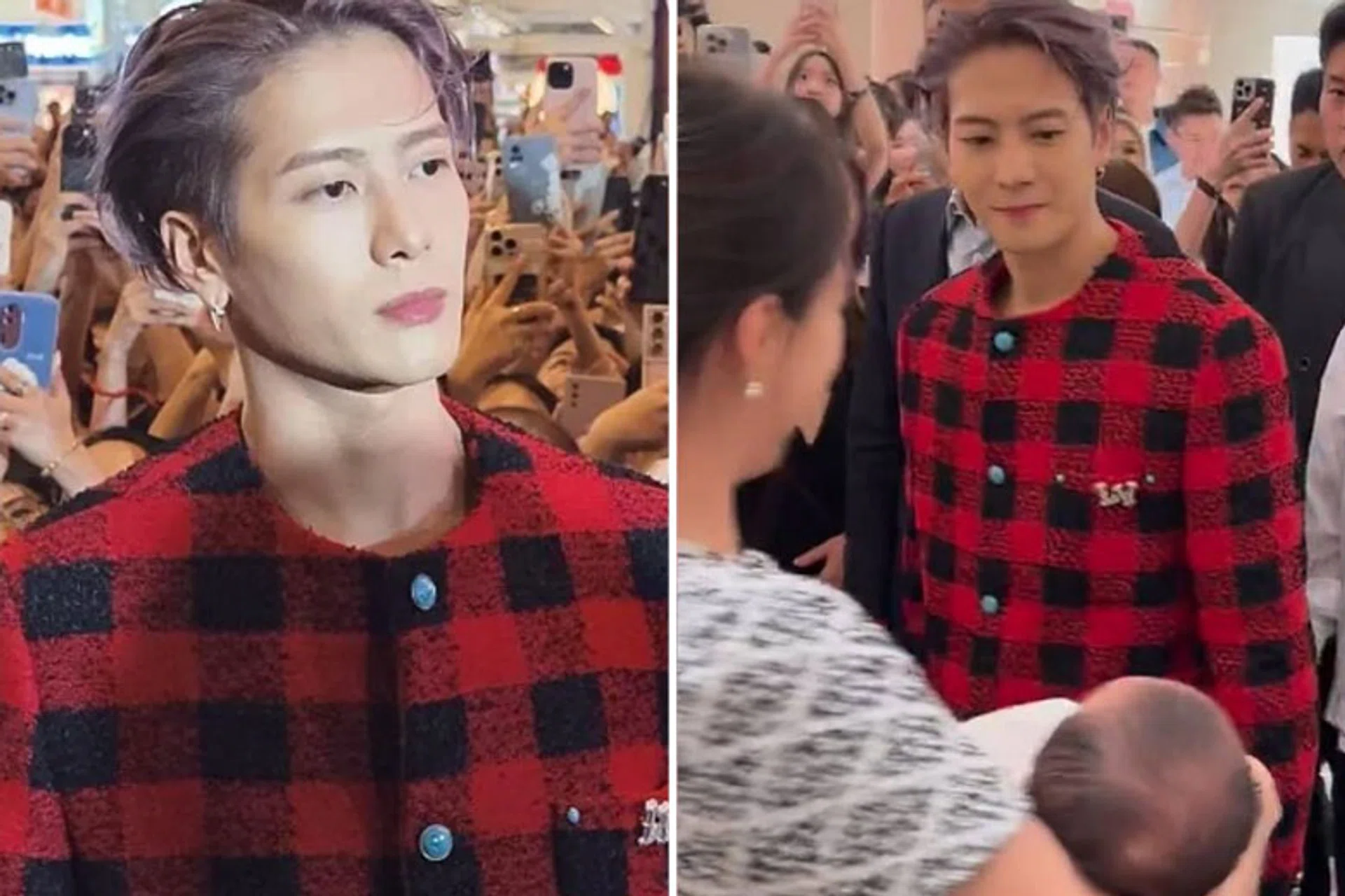 Singer Jackson Wang delighted fans with his appearance at Kuala Lumpur's Pavilion Kuala Lumpur.