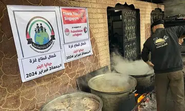 Gaza refugee camp kitchen co-run by Singapore charity hit