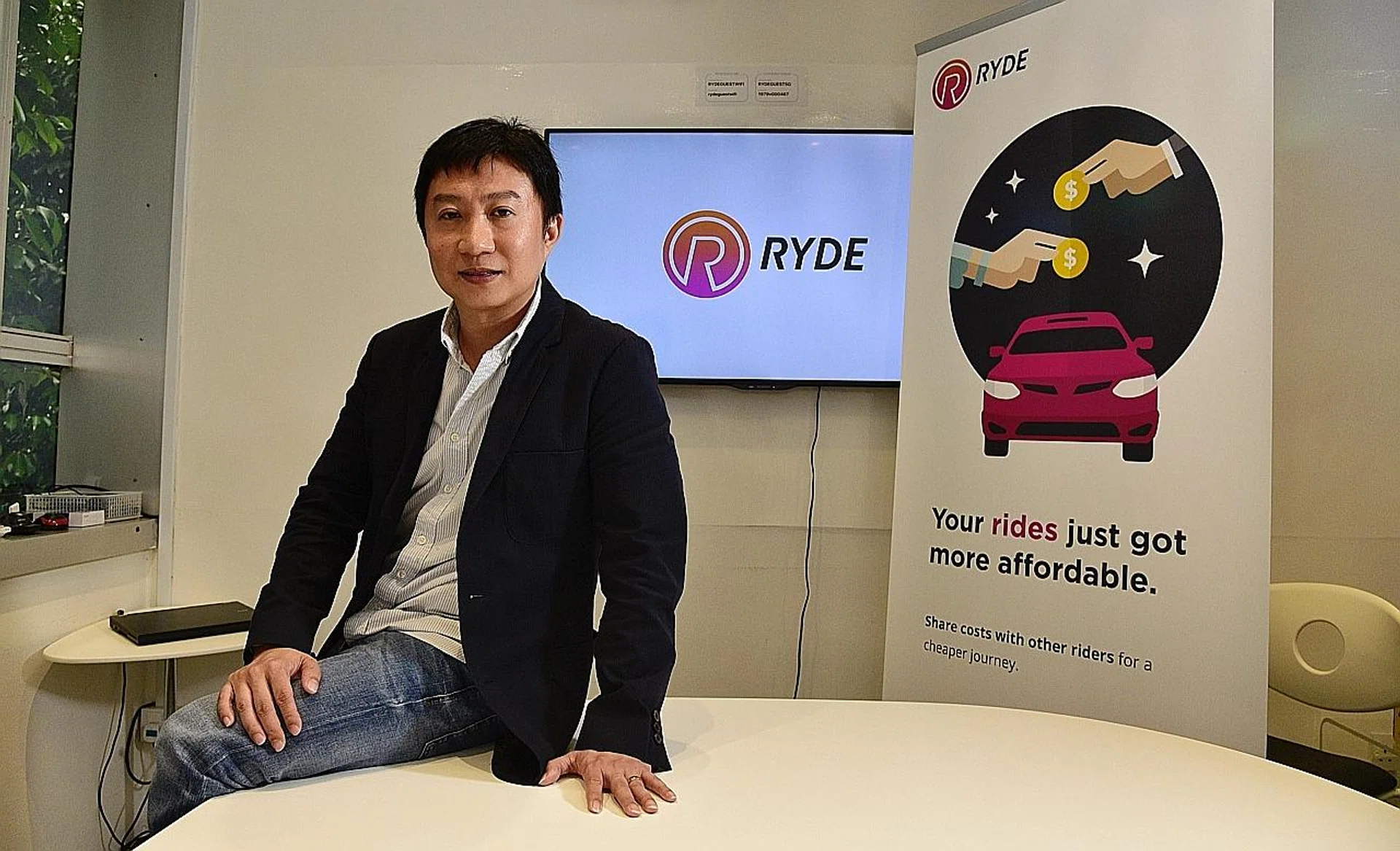Ryde CEO Terence Zou says the company has been growing its base of users and drivers over the past two years. 