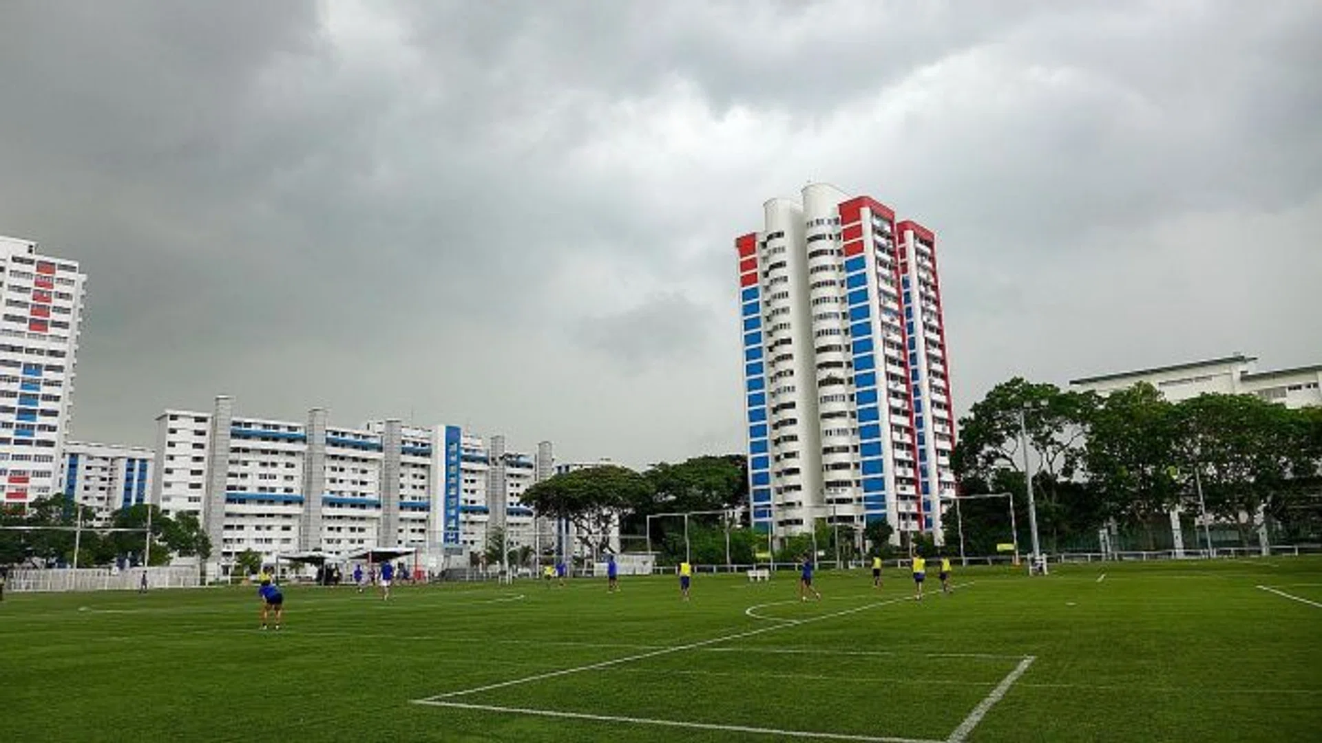 RUCKUS: The noise from the Home United Youth Football Academy (above) has upset some residents from the surrounding blocks.