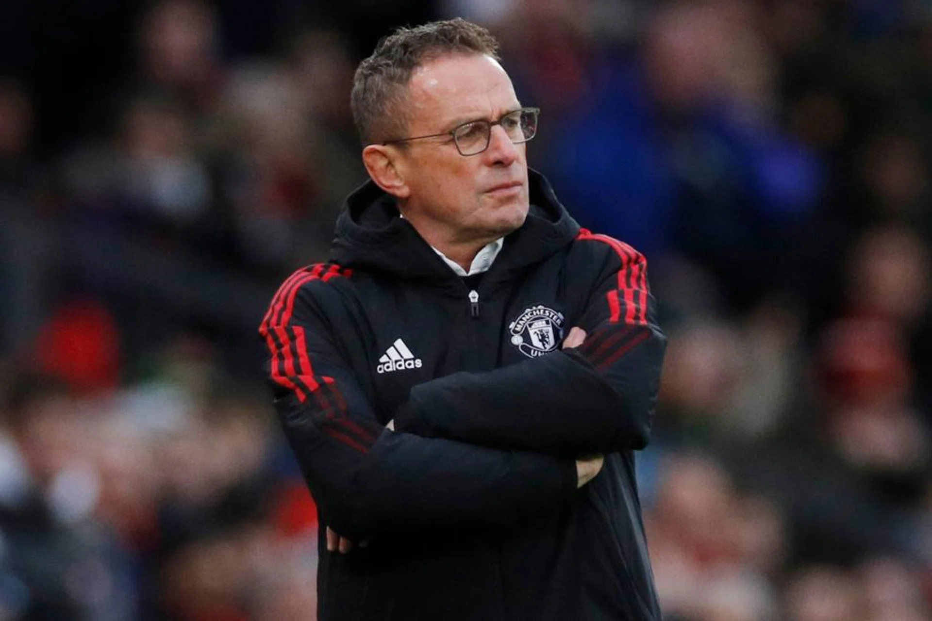Ralf Rangnick employed a 4-2-2-2 formation in his first match in charge of Manchester United.
