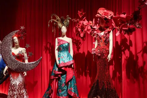 SingaStyle, a sartorial showcase at SingaPop! 60 Years of Singapore Pop Culture, held at the ArtScience Museum. This section traces six decades of Singapore's evolving identity through beauty pageants, everyday wear and shifting fashion trends.