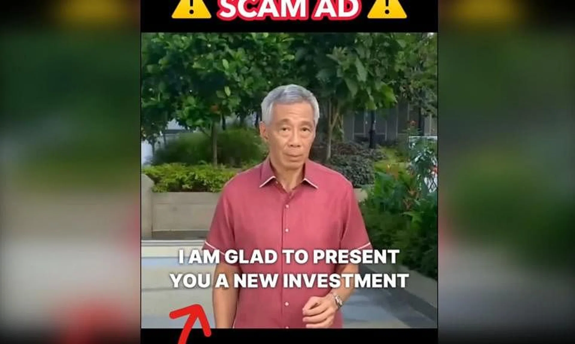 Senior Minister Lee Hsien Loong said there is a deepfake video of him circulating online that asks viewers to sign up for a scam investment product. 