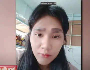Thai woman left with two pairs of eyebrows after botched tattoo procedure