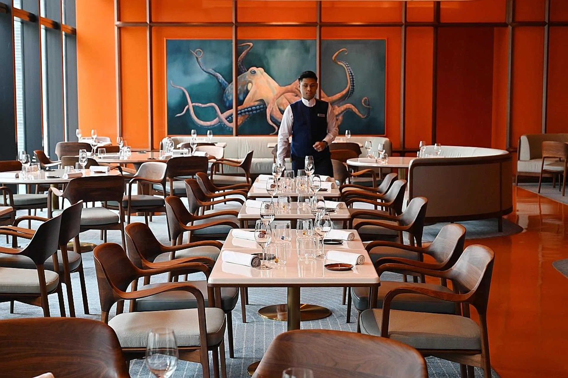 The Alain Ducasse restaurant at the Morpheus hotel in Macau.