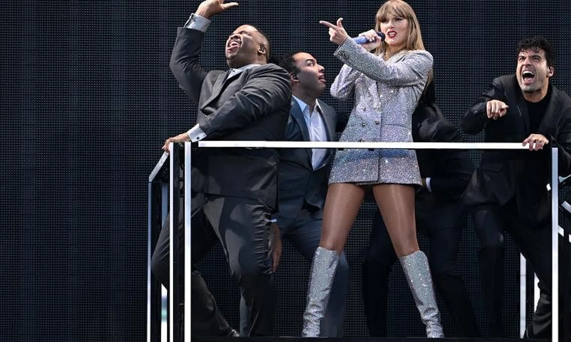 American singer-songwriter Taylor Swift performing during the first night of The Eras Tour in Australia at the Melbourne Cricket Ground on Feb 16, 2024. 