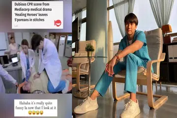 Zhang Ze Tong admits CPR scene in 'Healing Heroes' was 'really quite funny'