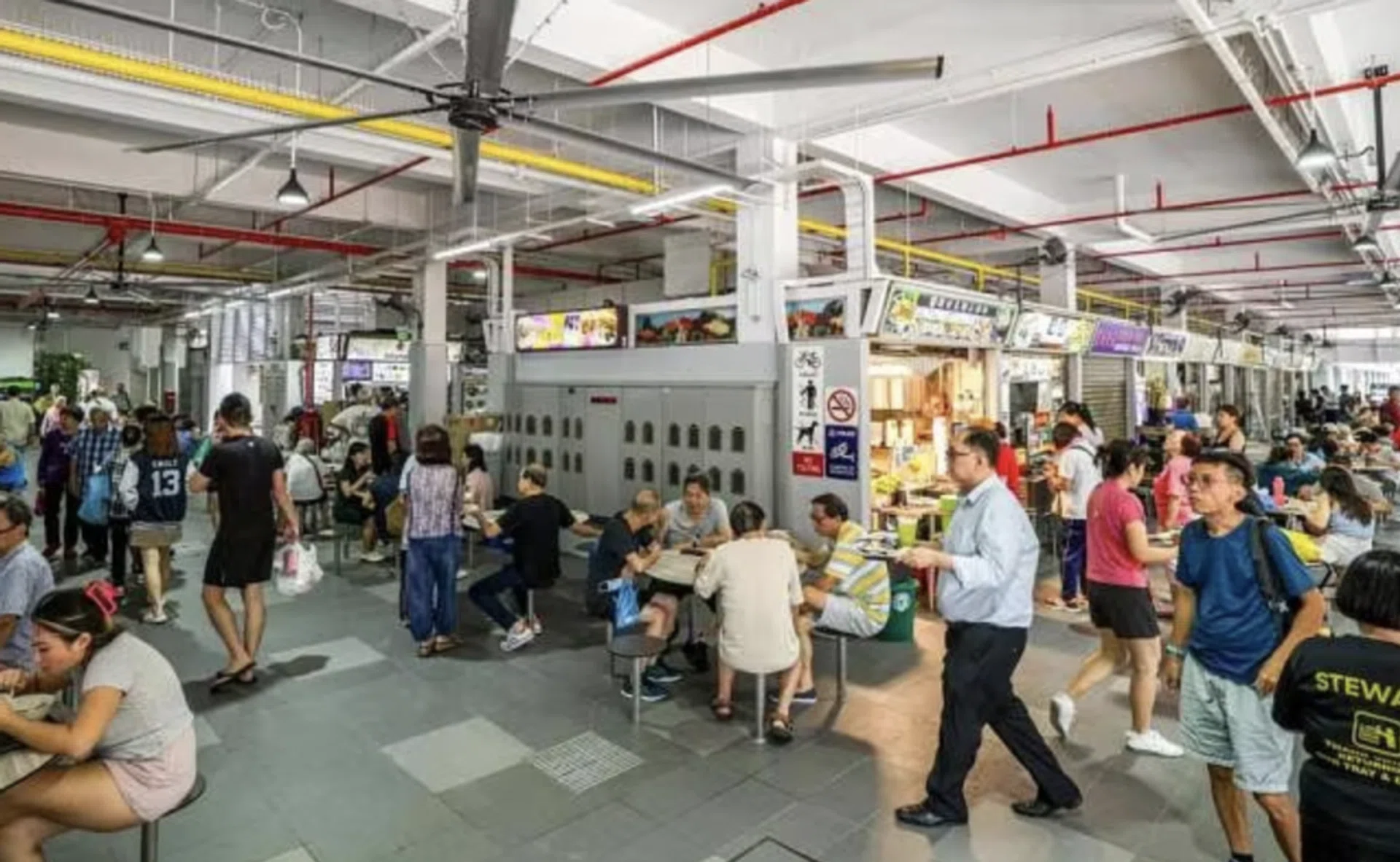 The renovated hawker centre is now brighter and airier.