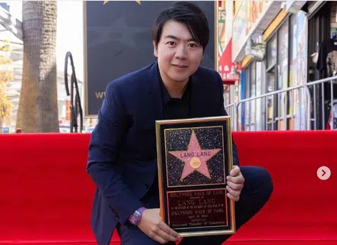 Lang Lang gets star on Hollywood Walk of Fame