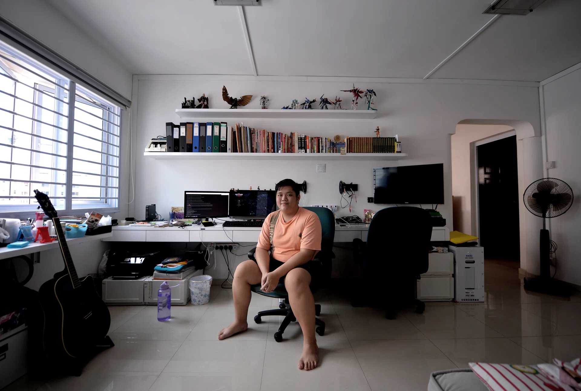At six hours a day, Mr Aloysius Kee is spending almost twice the average time Singaporeans spend online for non-work usage.