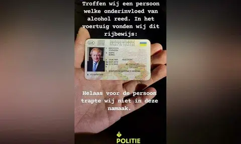 Dutch police arrest a 'Boris Johnson' over drunk driving