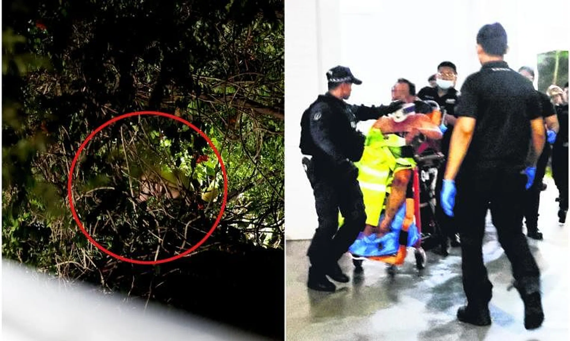 The man was subdued after a three-hour stand-off.