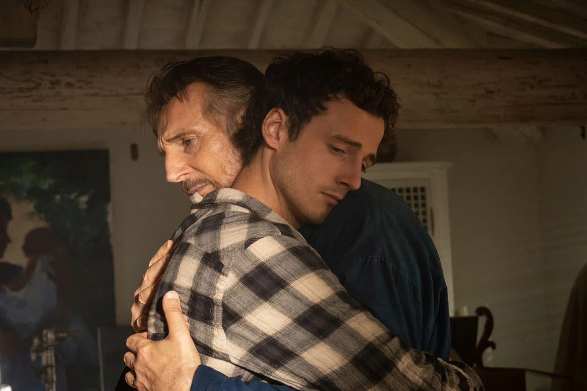 Liam Neeson and Micheal Richardson in Made In Italy. 