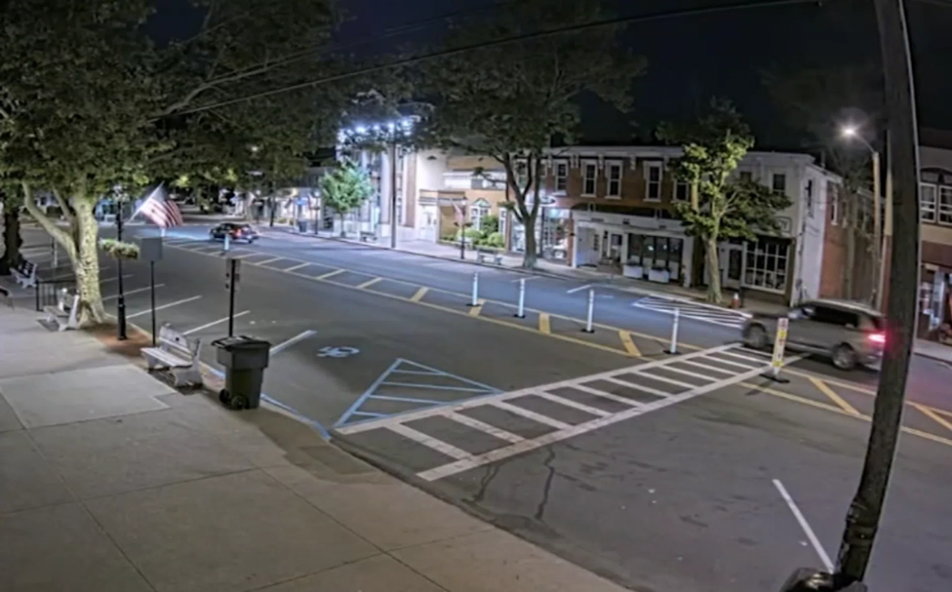 Surveillance video captured Justin Timberlake driving his car in Sag Harbor shortly before his arrest.