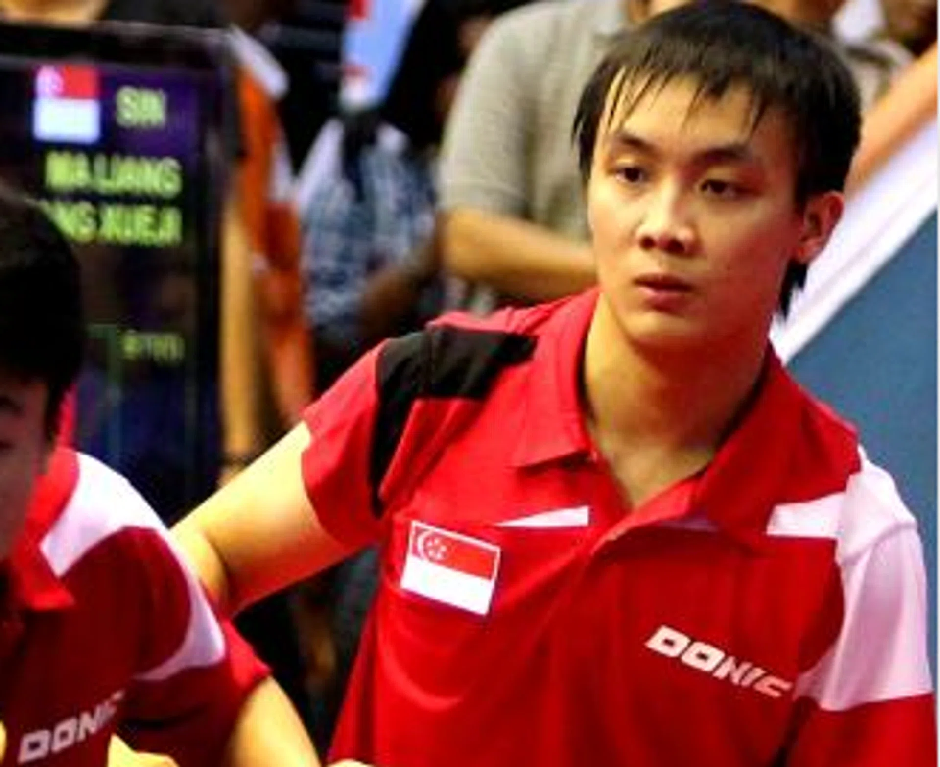 Singapore's Pang Xue Jie scored a huge upset earlier in the day with a win over Japan's World No. 14 Koki Niwa, could not do the same against his Portuguese opponent Marcos Freitas.