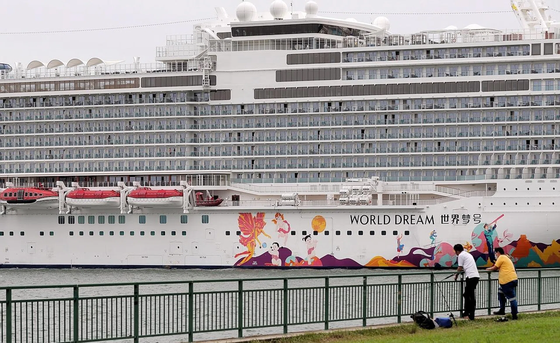 World Dream, which was carrying 1,645 passengers and 1,249 crew members, found itself back at the Marina Bay Cruise Centre at 6.30am yesterday - two-and-half hours early - after a passenger tested positive on board. He disembarked using a dedicated route and was taken to National University Hospital. 