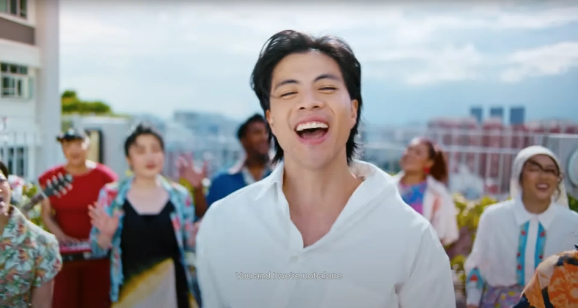 Local singer-songwriter Benjamin Kheng composed and performed this year's National Day Parade theme song, titled Not Alone.