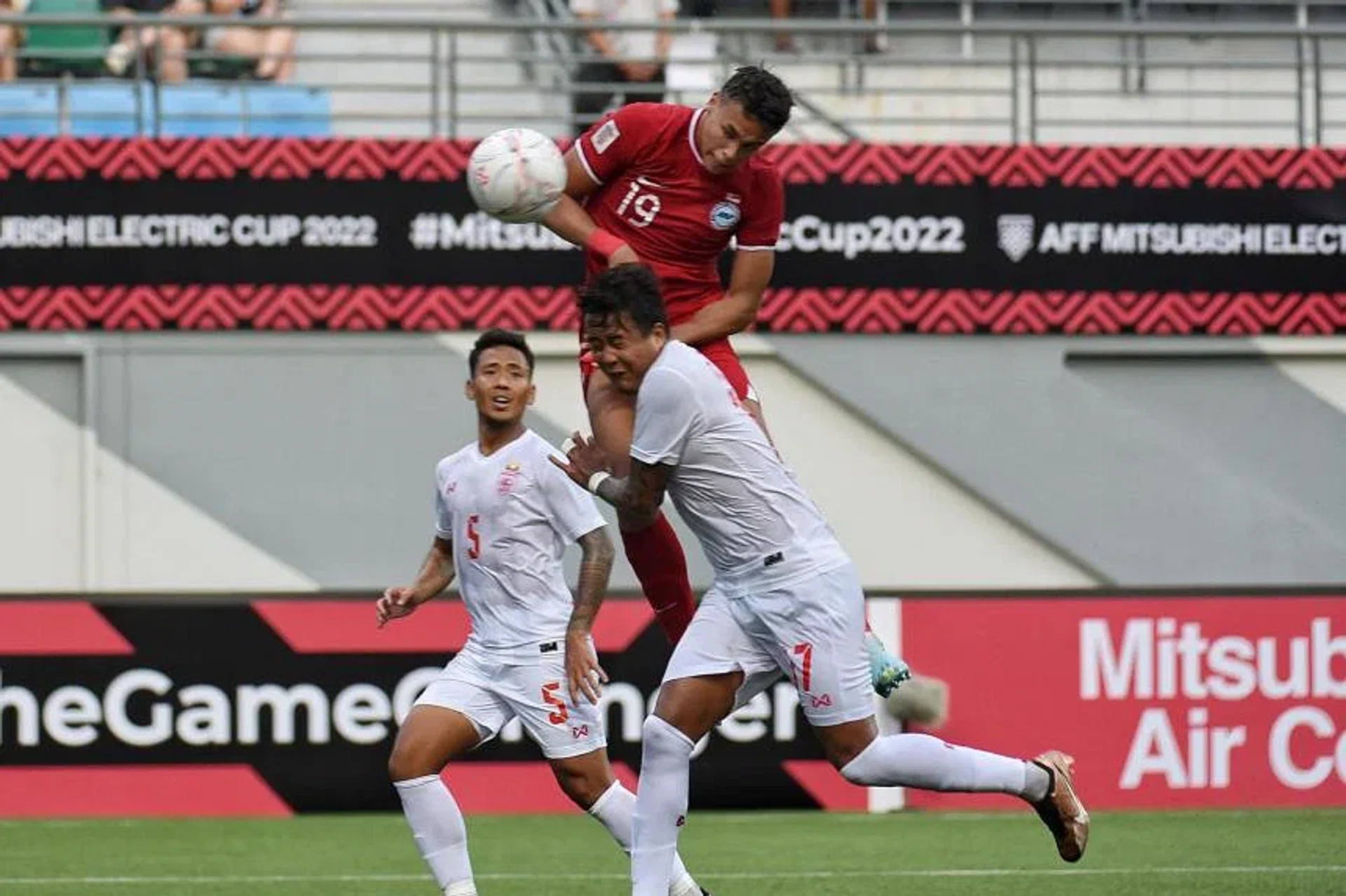 Singapore striker Ilhan Fandi equalising to make it 1-1 and inspire the Lions to a 3-2 win over Myanmar in their AFF Championship Group B opener last Saturday. 
