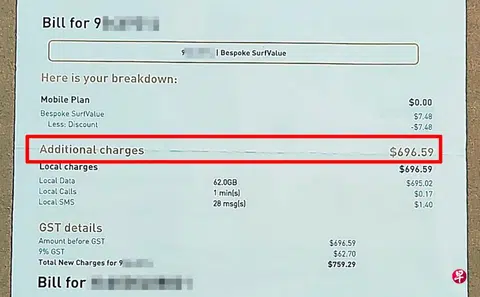 73-year-old woman discards new SIM card, receives $700 bill