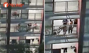 Drunk shirtless husband kicked and punched by 3 men after wife locks him out of Buangkok flat