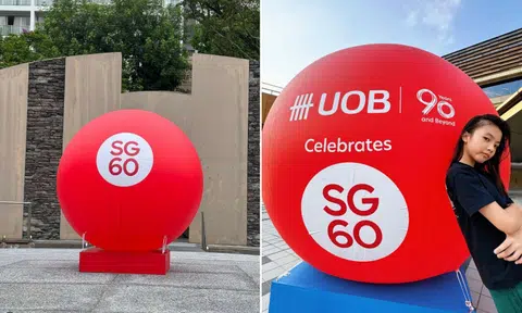 Big red balls take over S'pore - now netizens don't want them to leave