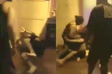 Video of couple attacking two men goes viral