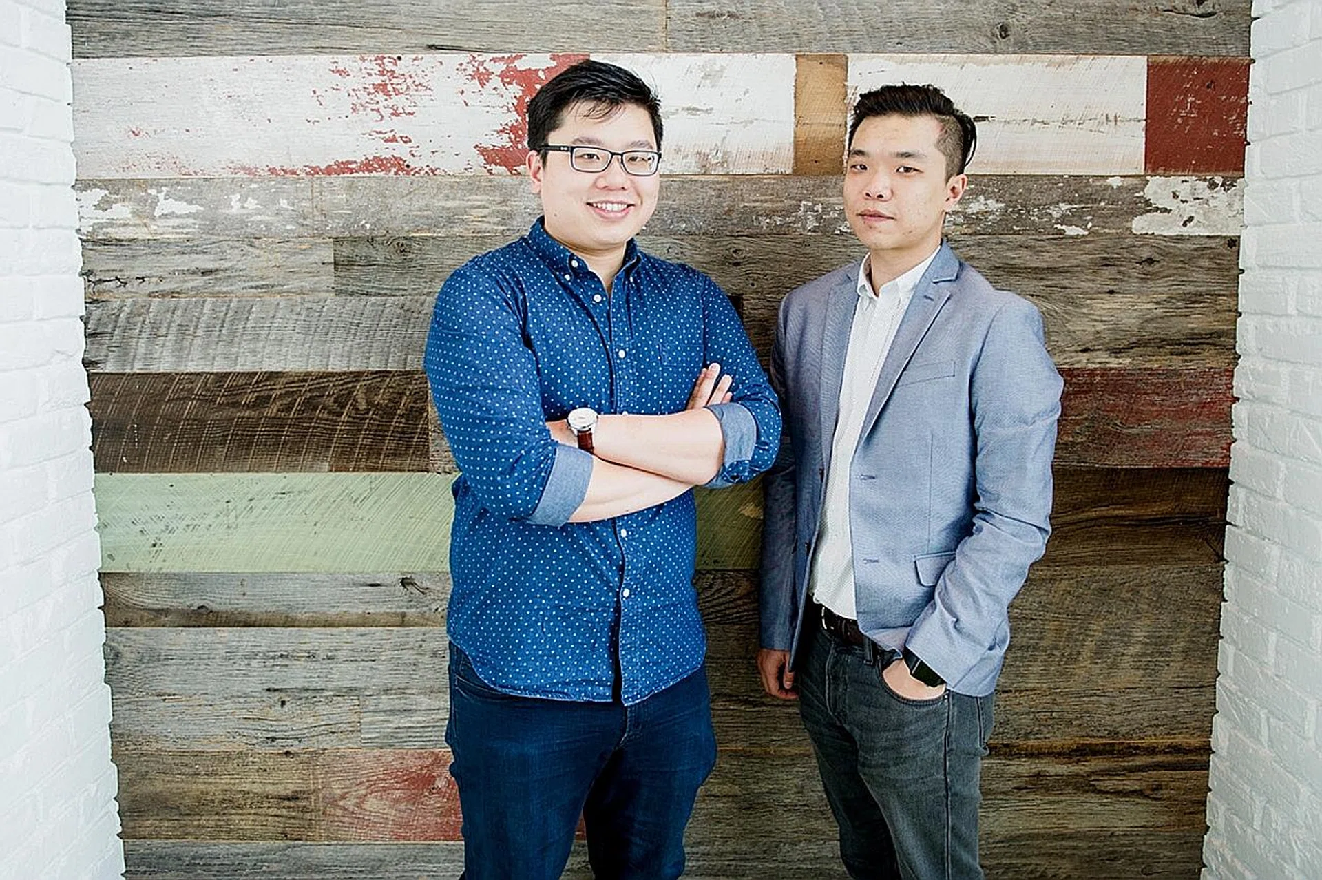 Mr Reuben Soh (left) and Mr Ecko Tam want to give people more choices when changing money. 