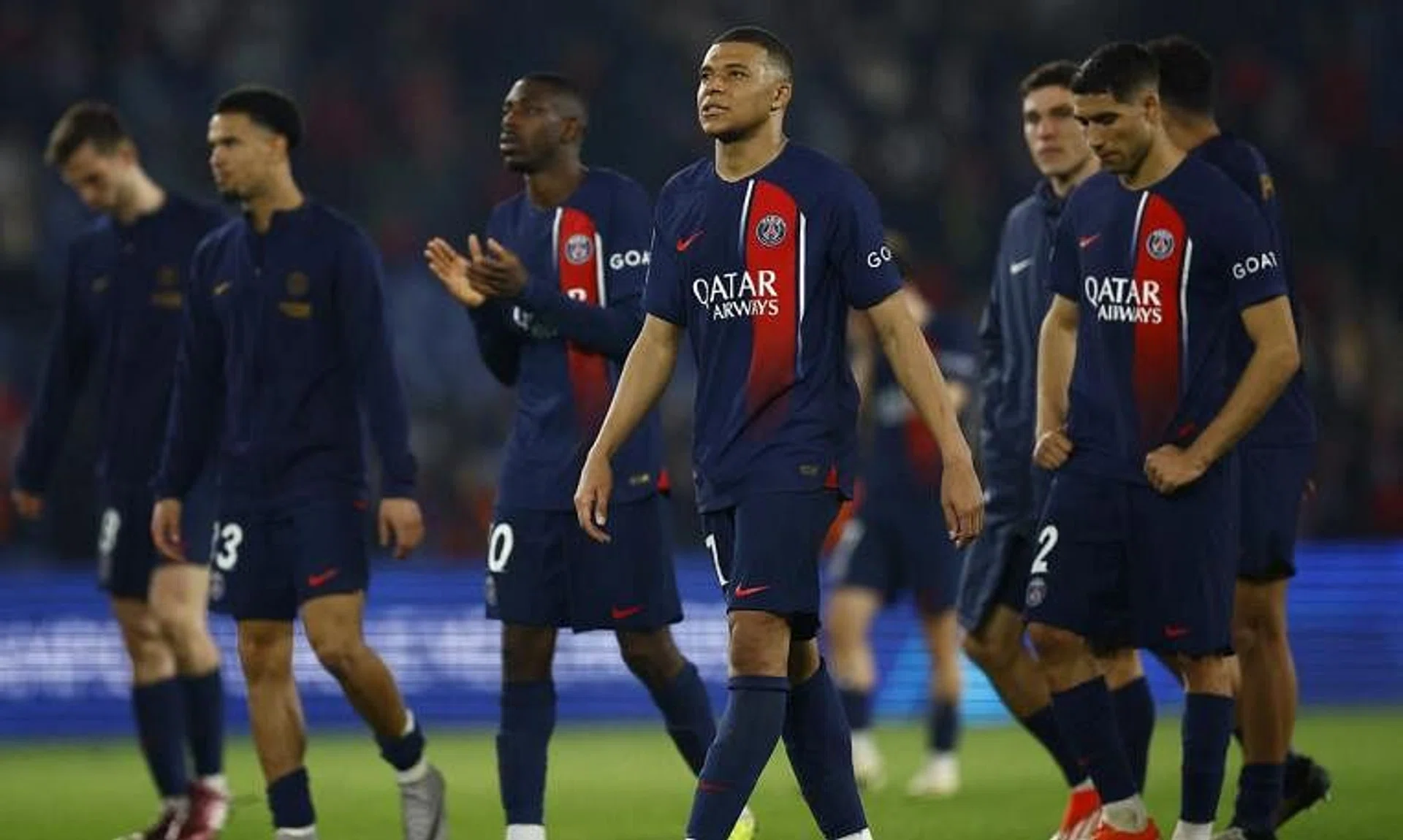 Soccer Football - Champions League - Semi Final - Second Leg - Paris St Germain v Borussia Dortmund - Parc des Princes, Paris, France - May 7, 2024 Paris St Germain's Kylian Mbappe looks dejected after the match REUTERS/Sarah Meyssonnier