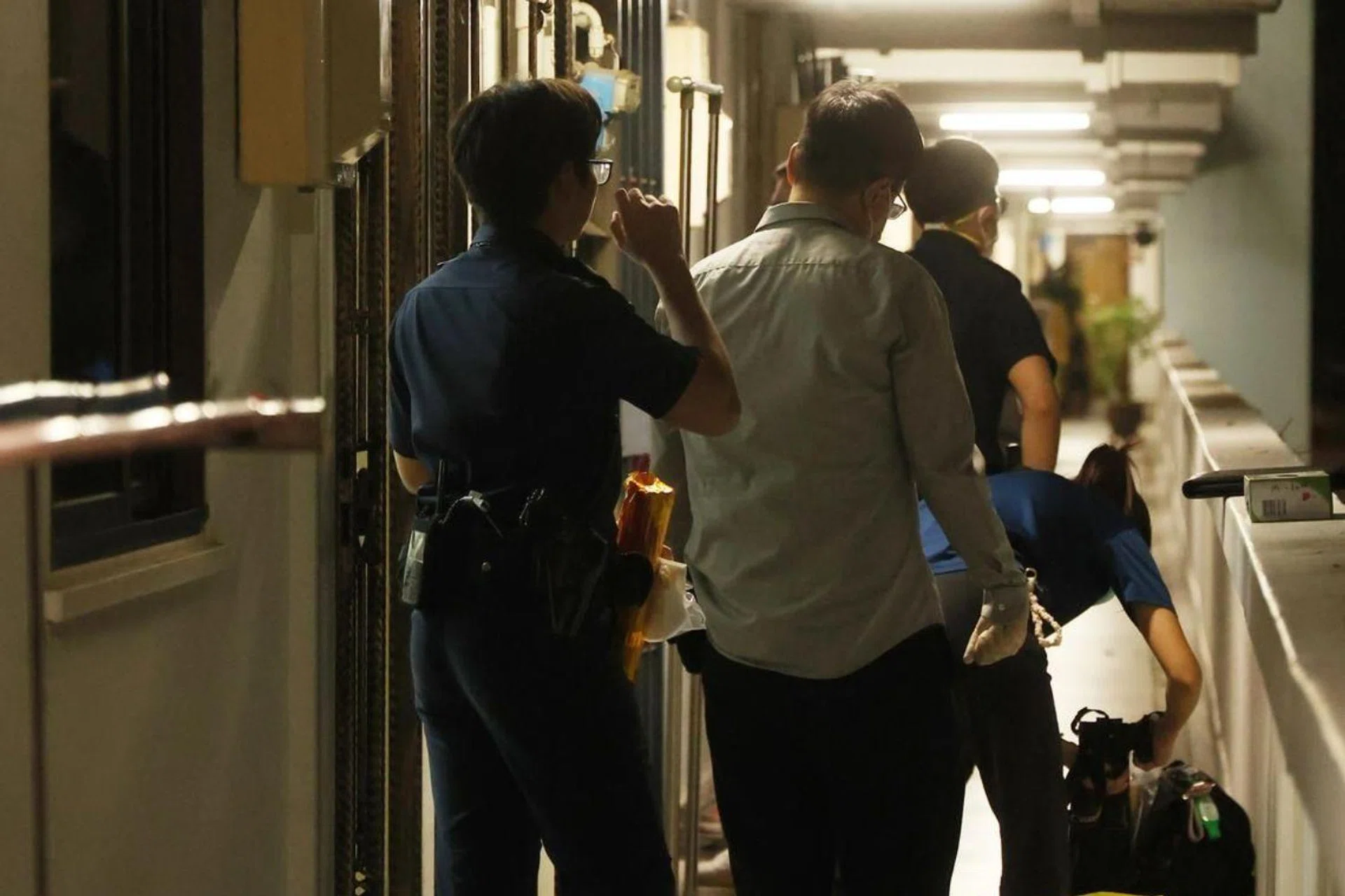 Neighbours alerted the police because of the foul smell emanating from the flat.