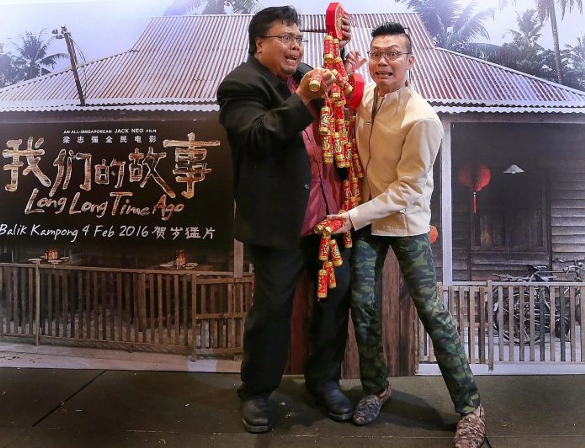 TOGETHER AGAIN: Actors Suhaimi Yusof (left) and Mark Lee are still sharing the chemistry from their Police & Thief sitcom days.