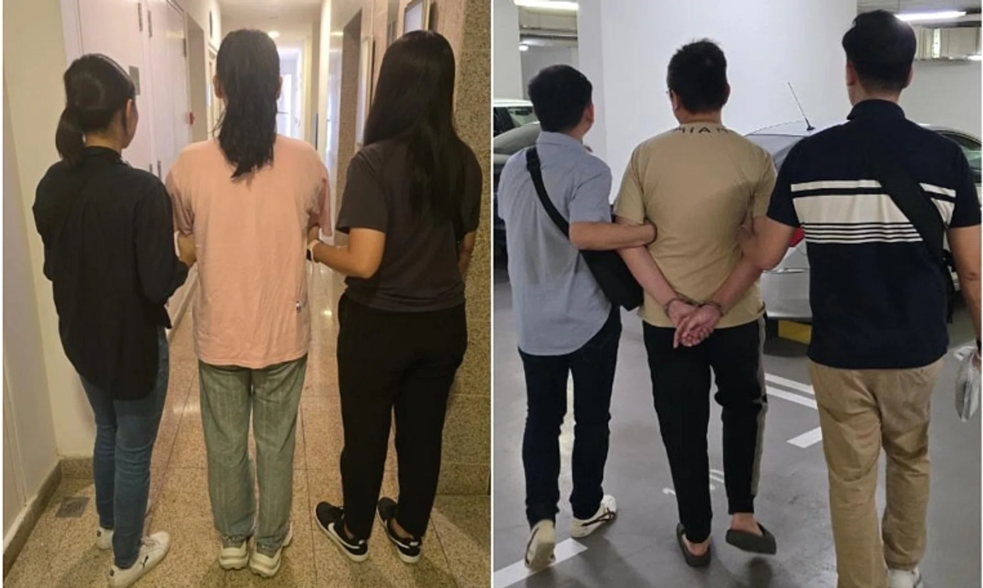 Officers arrested the pair and seized over 6,800 SIM cards, 15 mobile phones and two laptops. 