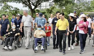 On World Stroke Day, DPM Heng recounts his recovery, joins fellow survivors on walk