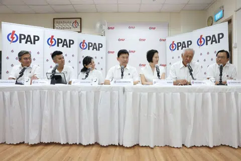 Dr Ng (second from right) entered politics as part of the PAP's slate in Bishan-Toa Payoh GRC at the 2001 General Election.