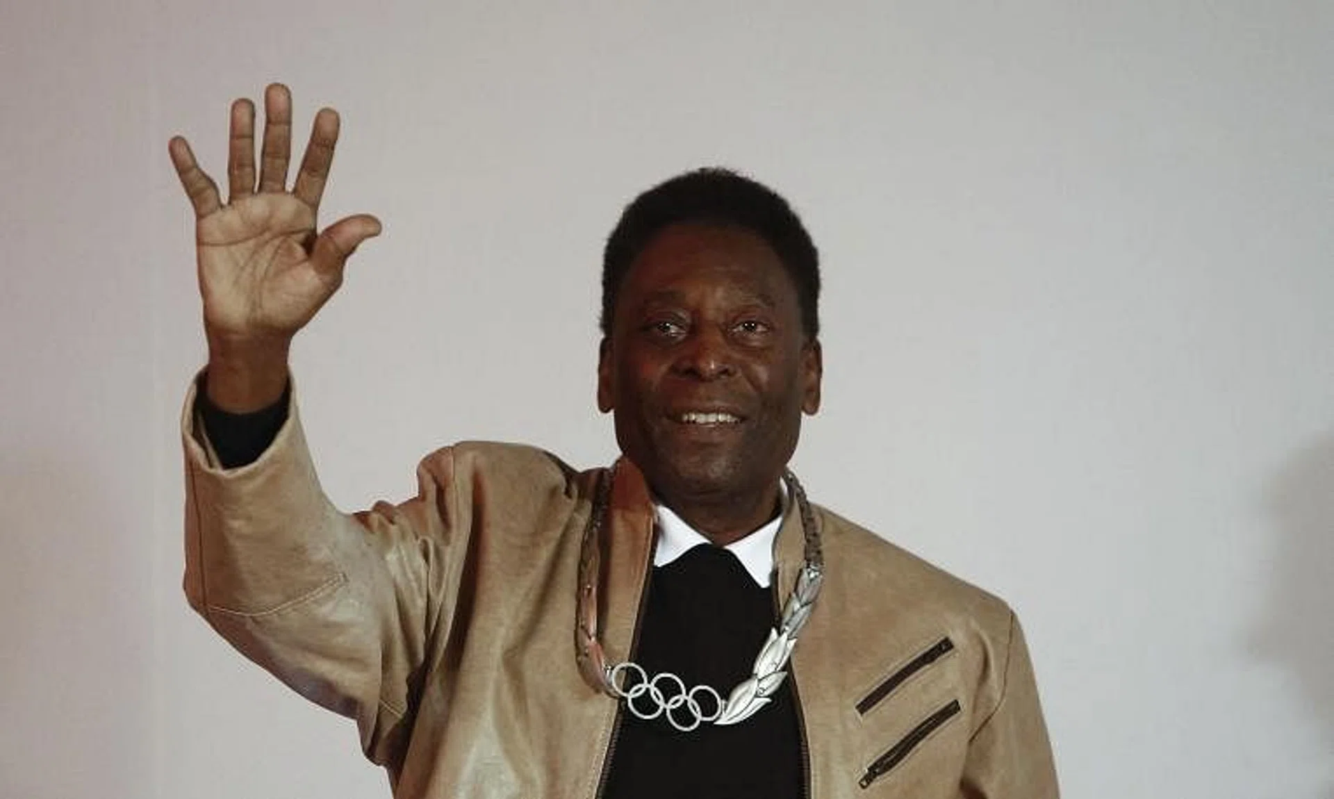 Brazil legend Pele, seen in his file photo taken in June 2016, said he was in hospital for a monthly visit.