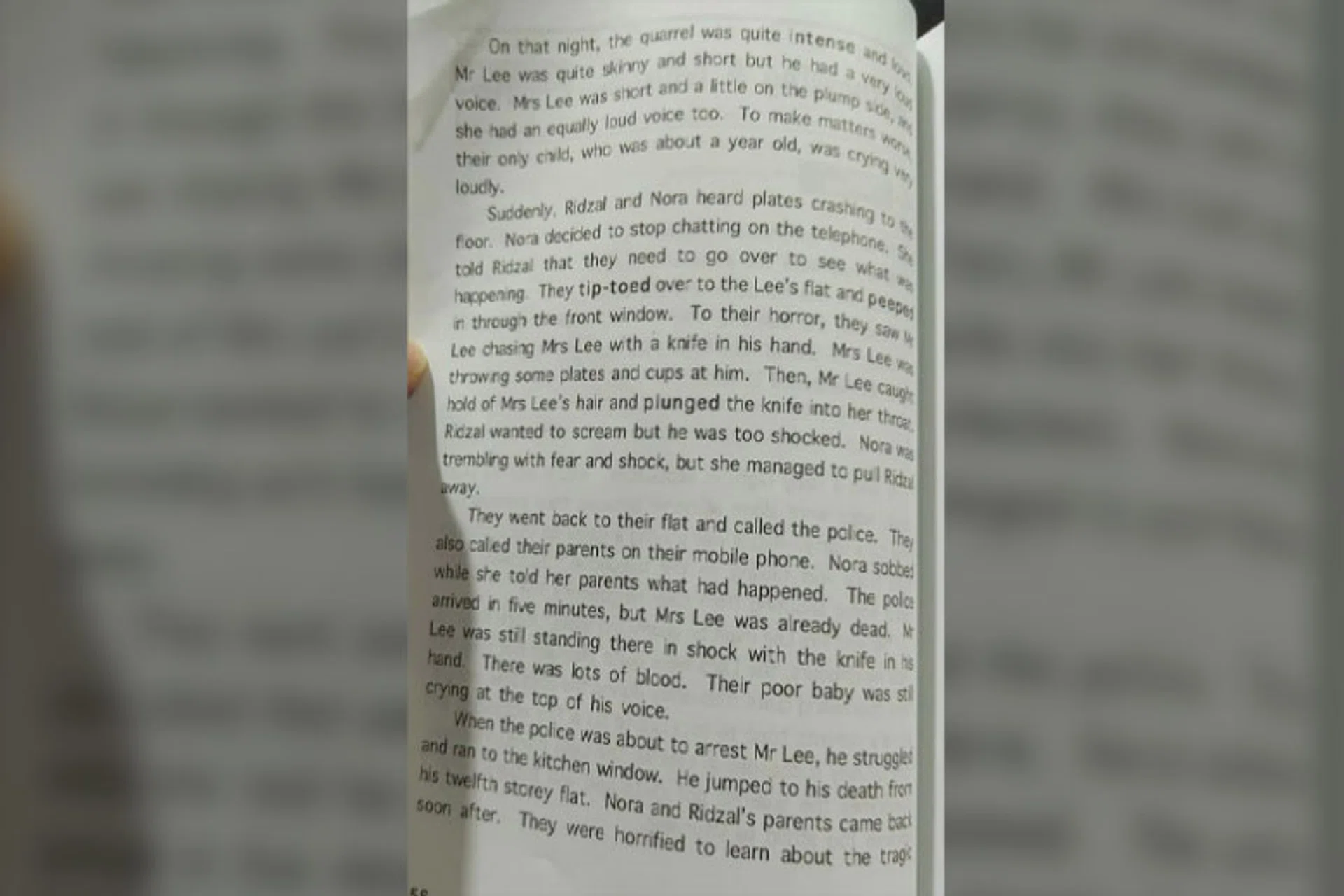 The passage that has got netizens concerned.