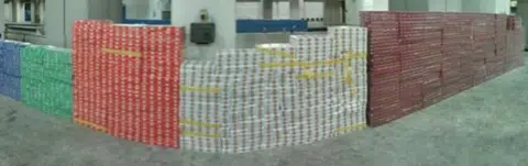 Contraband cigarettes seized by ICA